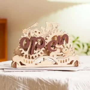 rolife 3d Деревянные Пазлы Модель Табличка Открыто Закрыто (4)